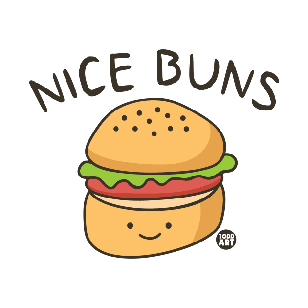 NICE BUNS by toddgoldmanart