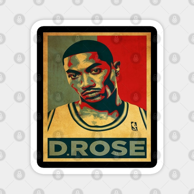 vintage d rose Magnet by ludfiprayogi