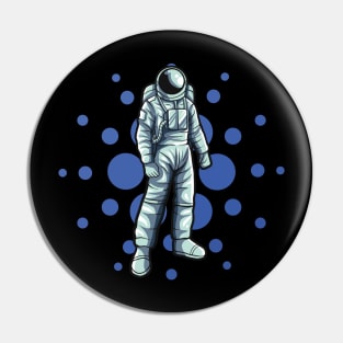 Cardano Crypto ADA Hodl To The Moon Blockchain Pin