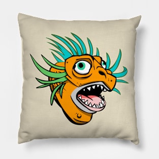 Kuo-toa underwater denizen in orange Pillow