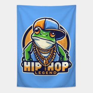 Froggy is a Hip Hop Legend Tapestry