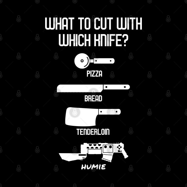 What to Cut With Which Knife - Funny Wargaming Meme by pixeptional