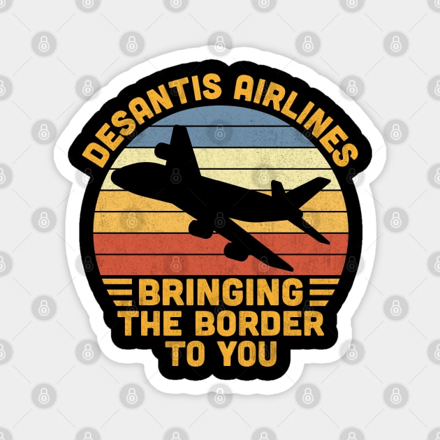 DeSantis Airlines Funny Retro Vintage Magnet by Vcormier