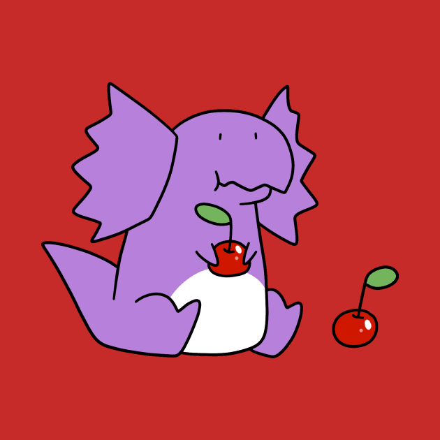 Dilophosaurus eating Cherries by saradaboru