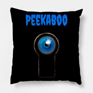 Peekaboo Spooky Halloween Design Pillow