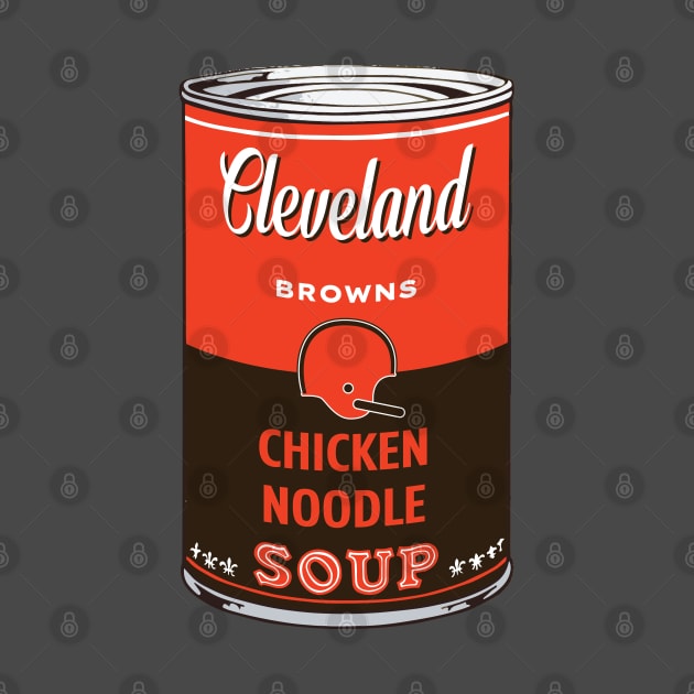 Cleveland Browns Soup Can by Rad Love