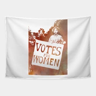 Votes For Women in Rust Tapestry