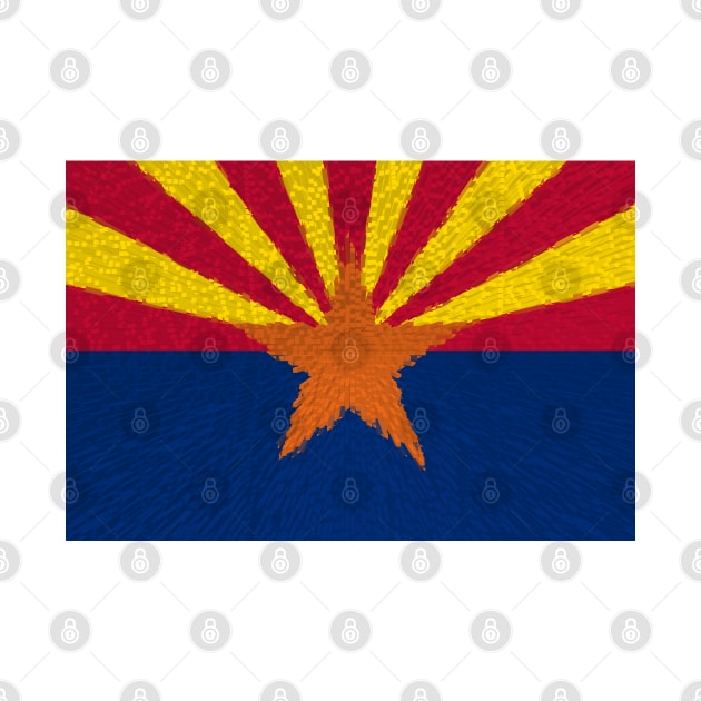 Extruded flag of Arizona by DrPen