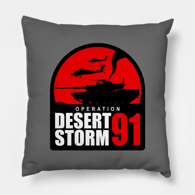 Operation Desert Storm 1991 Pillow by TCP