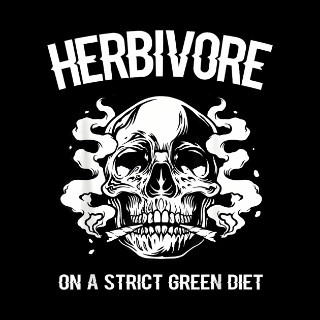 Herbivore On A Strict Green Diet  Skeleton Weed Vegan by ArtbyBrazil