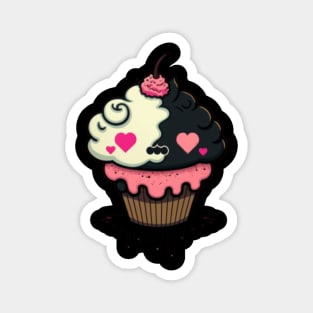 Kawaii Evil Cupcake Magnet