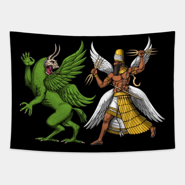 Tiamat & Marduk Tapestry by underheaven