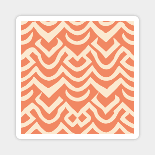 Seamless Pattern, Orange And Yellow Magnet