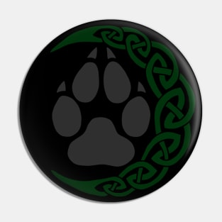 Crescent Wolf Pin