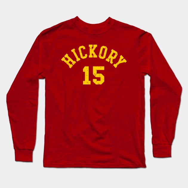 Your Team Jimmy Chitwood 15 Hickory Hoosiers High School Basketball Jersey Red, Men's, Size: Small