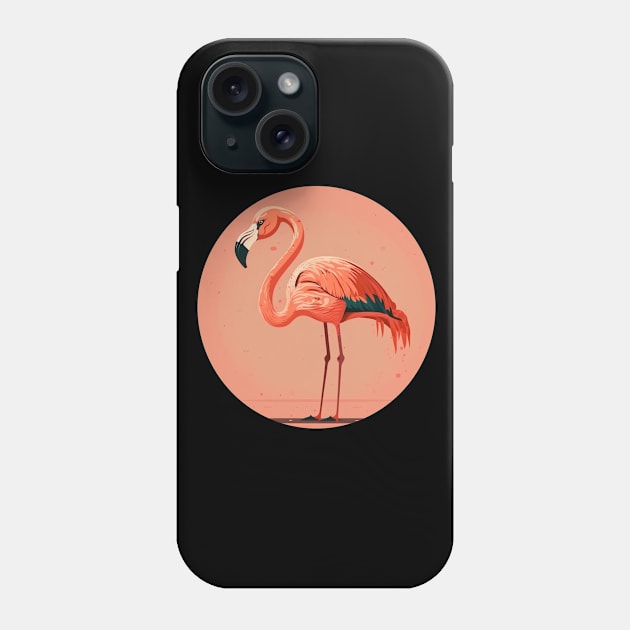 Pink Flamingo Minimal, Love Flamingos Phone Case by dukito