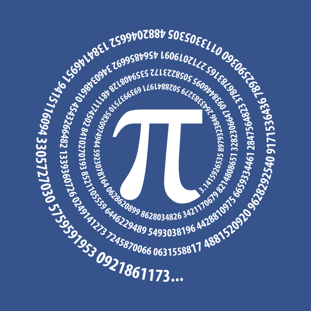 Pi Sign Sequence Spiral Design by cartogram