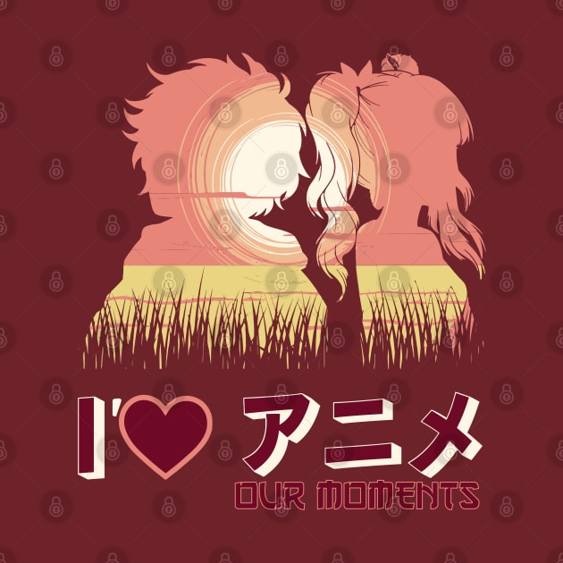 I love our moments Anime style Couple by XYDstore