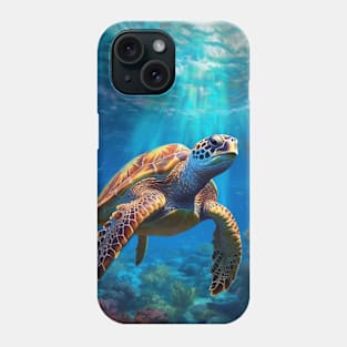 Sea Turtle Blue - Ocean Phone Case