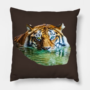 Swimming Bengal Tiger Pillow