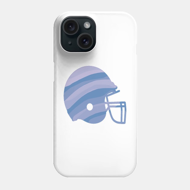 Blue Stripped Helmet Phone Case by one-broke-kid