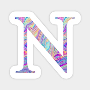 Nu Sorority Letter Sticker Magnet