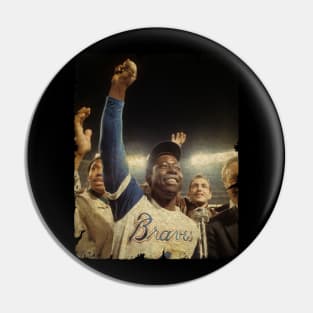 Hank Aaron in Atlanta Braves Pin