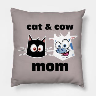 Cat & cow mom Pillow