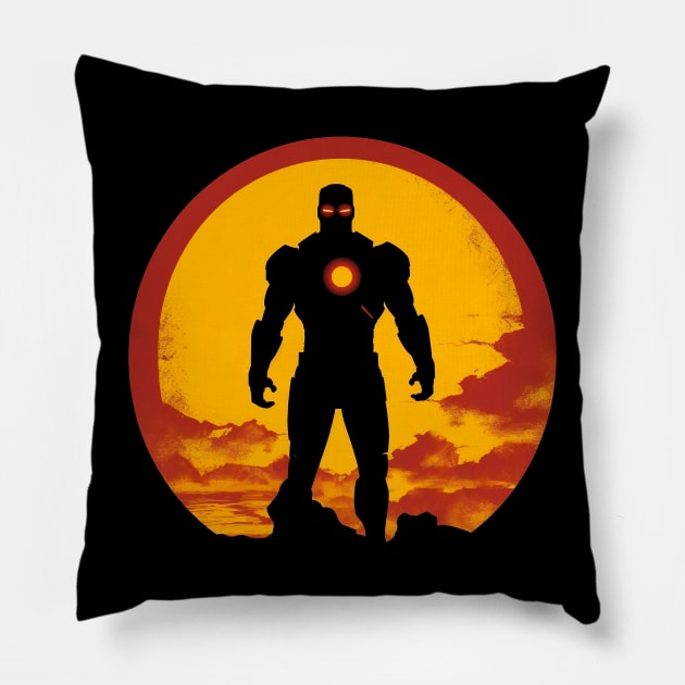 The Man Made of Iron Pillow by Ciokermatt