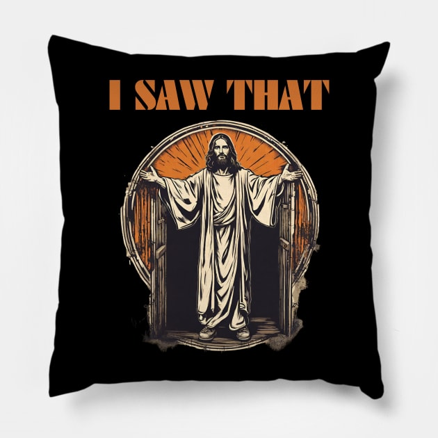 Jesus-meme Pillow by Jhontee