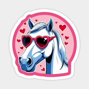 Valentine's Horse Magnet