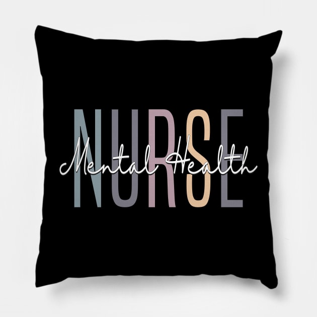 Vintage Psychiatric Mental Health Nurse Psych Nurse Nursing Pillow by Flow-designs