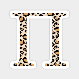 Pi Cheetah Greek Letter Magnet