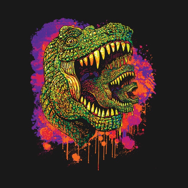 Tyrannosaurus T Rex Cubed by Mudge