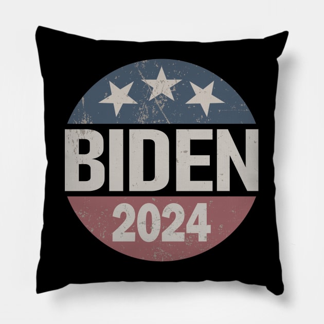 Vintage Biden 2024 Pillow by Etopix