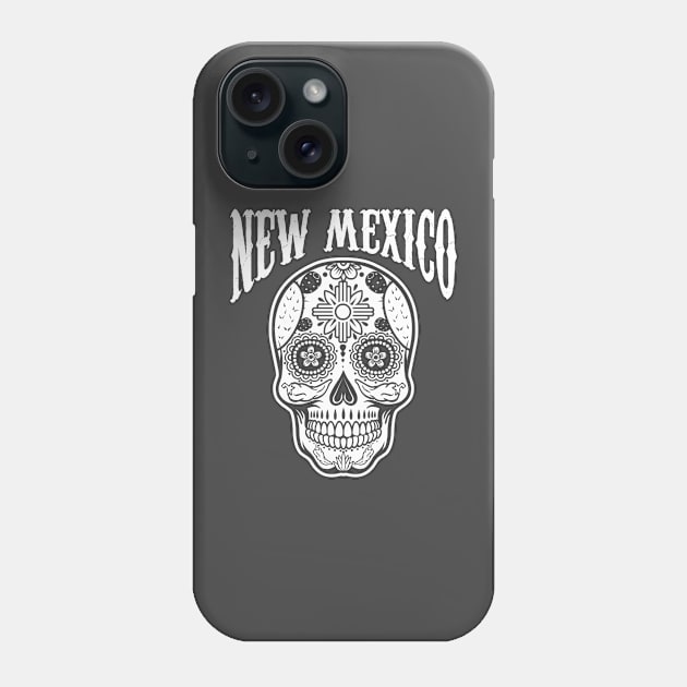 New Mexico themed Sugar Skull Phone Case by Carlosj1313