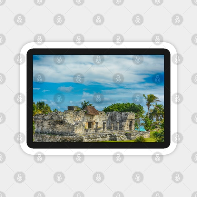 The Ruins at Tulum Magnet by Imagery