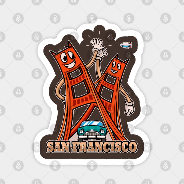 San Francisco City Badge Magnet by Studio324