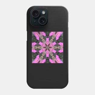 Zinnia Flower Butterfly Kaleidoscope Pattern (Seamless) 4 Phone Case