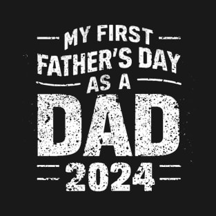 First Time Dad Est 2024 Fathers Day T-Shirt