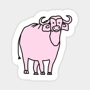 Pink Ox Magnet