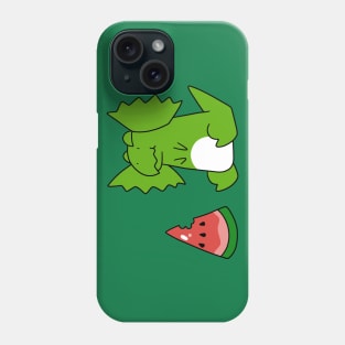 Dilphosaurus Eating Watermelon Phone Case