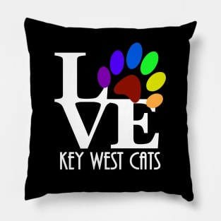 LOVE Key West Cats Pillow