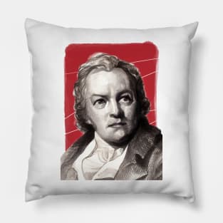 English Poet William Blake illustration Pillow