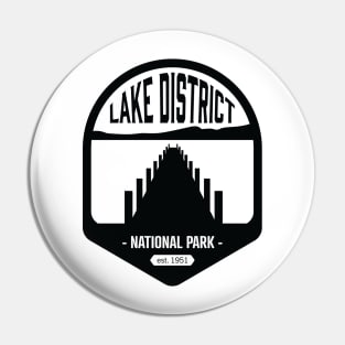 Lake District National Park Logo Badge Design Pin