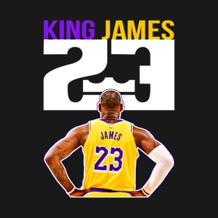 Lebron James King Retro Fan Art T-Shirt