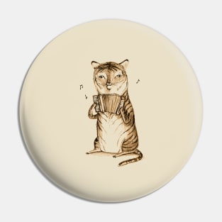 Accordion Tiger Pin