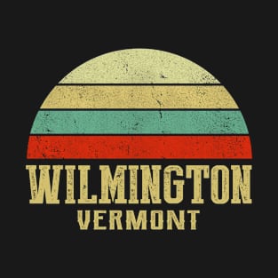 WILMINGTON VERMONT Vintage Retro Sunset T-Shirt