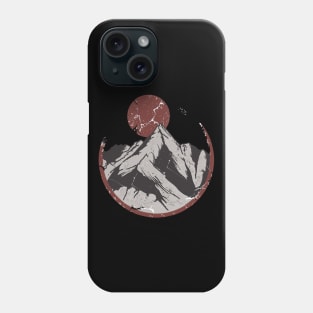 Japanese Sunrise Over Mountains Phone Case