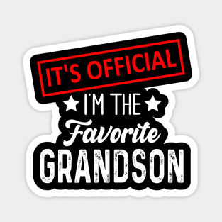 It's Official I'm The Favorite Grandson, Favorite Grandson Magnet